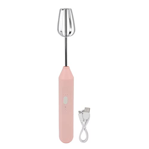 Electric Hand Blender，3 in 1 Immersion Blender Handheld Egg Beater, Beater Electric Milk Frother Coffee Blender Milkshake Blender Foamer Kitchen Tools(Pink)