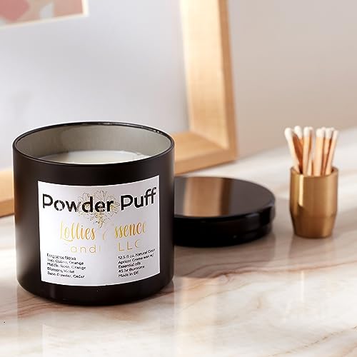 Powder Puff Candle (Large)