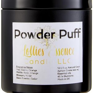 Powder Puff Candle (Large)