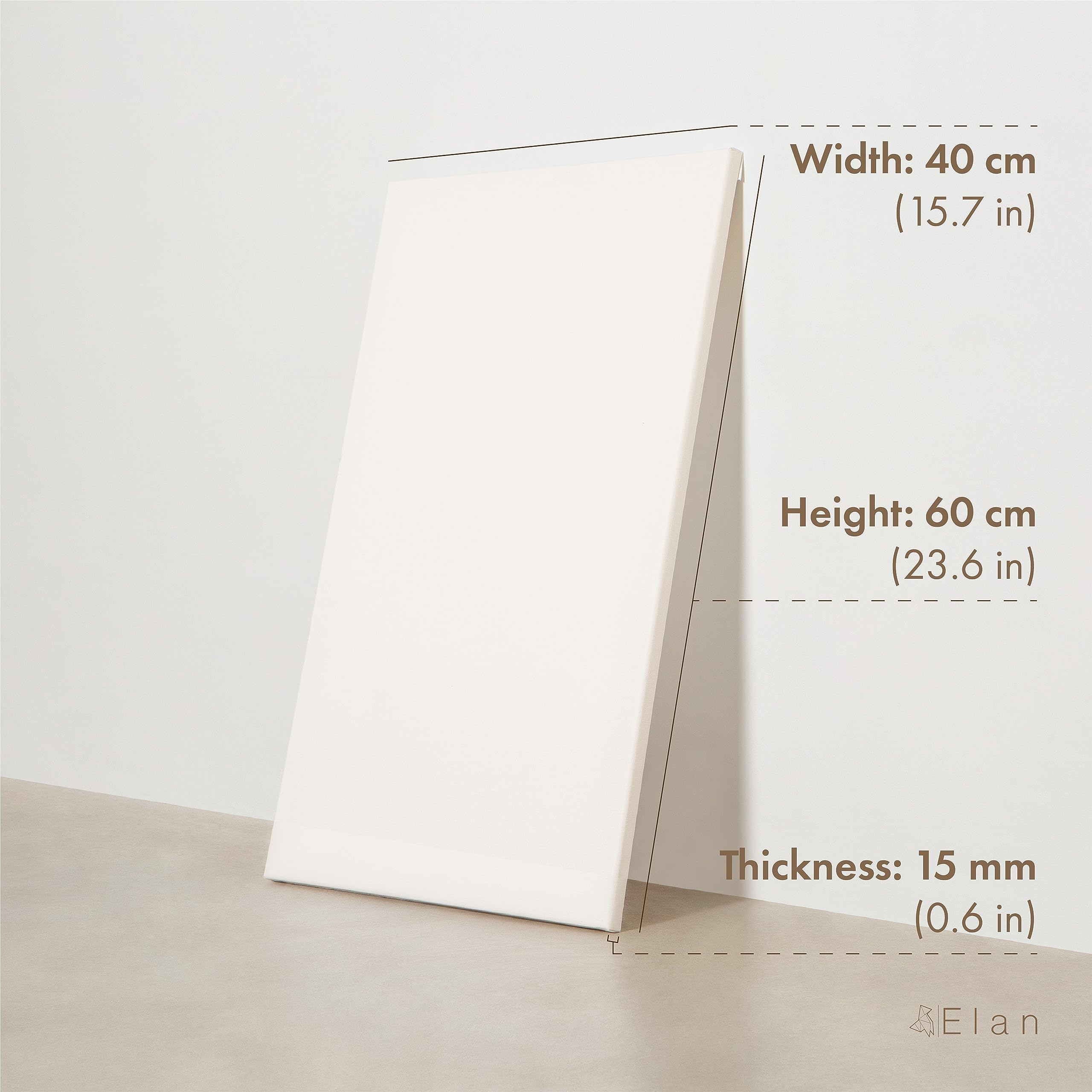 Elan Stretched Canvases 16x24, 6-Pack Canvases for Painting Painting Canvas Bulk, Stretched Canvas for Adults Blank Canvas for Painting, Painting Canvases Paint Canvases for Painting, Art Canvas