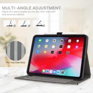 Lokigo iPad 10th Generation Case, 10th Gen iPad Case, iPad 10.9 Case, 10.9 Inch iPad Case 2022, Multi-Angle Viewing Protective Stand iPad Cover with Pencil Holder & Pocket