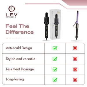 Look Extremely VIP 360 Two Way Rotating Professional Hair Curling Iron Curler - Heatless Hair Curler | Curling Wand | Look Extremely VIP 360 Airflow Styler Curling Iron (Black)