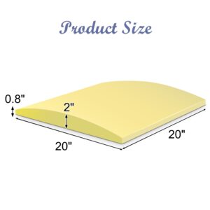 RunNico 20" x 20" Foam Cushion Couch Cushion Support - High-Density Living Room Sofa Sag Support - Anti Slip Sag Repair Replacement for Sofa Couch Loveseat Chair (2, yellow)