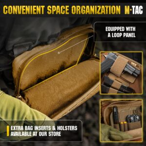 M-Tac Elite Dangler Pouch Large - Tactical Drop Down Utility Pouch with Hook & Loop Carrying - Dump Tool Pouch Carrying Kit Lower Bag (Coyote)