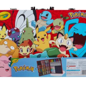 Crayola Pokémon Imagination Art Set (115pcs), Kids Art Kit, Coloring Supplies, Pokemon Toys, Pokemon Gift for Boys & Girls