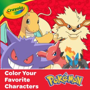 Crayola Pokémon Imagination Art Set (115pcs), Kids Art Kit, Coloring Supplies, Pokemon Toys, Pokemon Gift for Boys & Girls