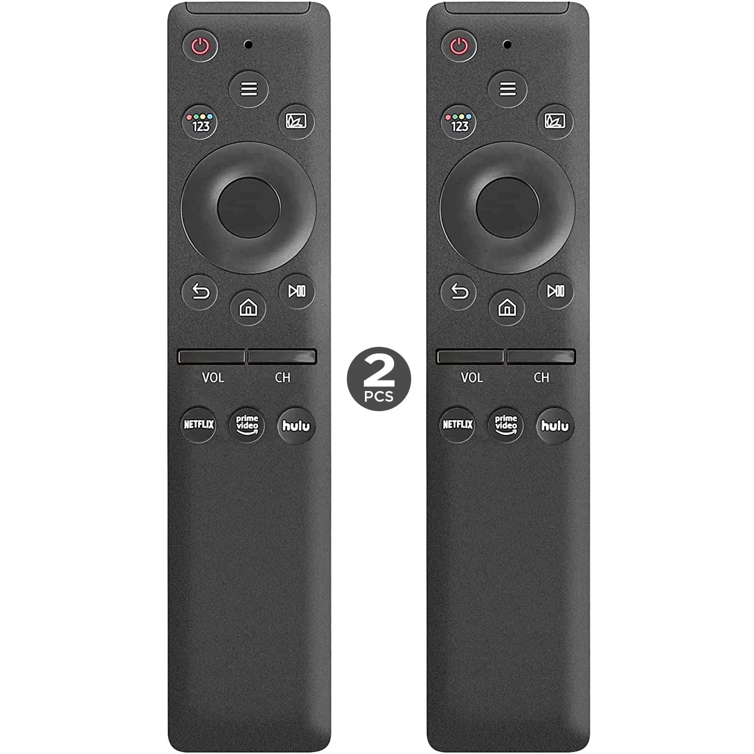 【Pack of 2】 Universal Remote Control for All Samsung TVs, Replacement Samsung Frame Crystal UHD Neo QLED OLED 4K 8K Smart TVs Remote with Netflix, Prime Video, hulu