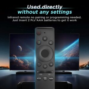 【Pack of 2】 Universal Remote Control for All Samsung TVs, Replacement Samsung Frame Crystal UHD Neo QLED OLED 4K 8K Smart TVs Remote with Netflix, Prime Video, hulu