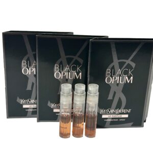 YVES SAINT LAURENT YSL Black Opium LE PARFUM Sample Women Perfume 1.2 ml / 0.04 oz - set of 3