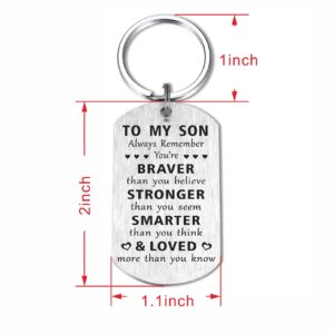 LGQDYMZ Son 30th Birthday Gifts from Mom Dad - Son Happy 30 Birthday Gifts - Son 30 Years Old Birthday Engraved Keychain Gifts