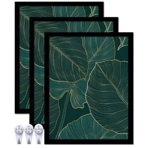 keibiubu Black 11x14 Picture Frame Set of 3, High Transparent Picture Frames for 11 x 14 Photo Poster Certificate Canvas Collage Wall Gallery Desktop Horizontal Vertical 11 By 14