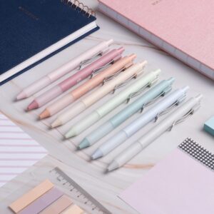 BLIEVE - Pastel Colored Gel Pens With Cool Matte Finish, Aesthetic and Cute Pens With Smooth Writing For Journaling And Bible Note Taking No Bleed Through, Cute School Supplies 8 Pack