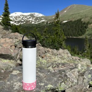 Silicone Water Bottle Boot for Hydro Flask, YETI, Owala, Simple Modern, HydroFlask Tumbler Bottles | WIDE | Pink Rodeo