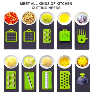 Kitchen gadget's chop wizard 15 in 1 Multi-functional Manual vegetable multi chopper slicer - food dicer slicer - fruit slicers- kitchen essentials - onion cutter slicer machine with container