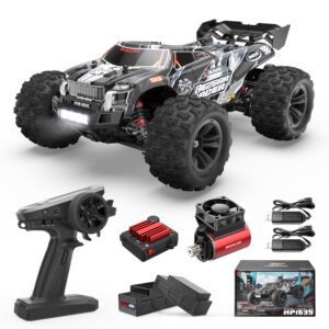 bezgar hp163s fast rc cars for adults max 68kph | 1/16 scale brushless rc trucks 4x4 offroad waterproof | hobby grade high speed monster truck | all terrain electric remote control car for boys