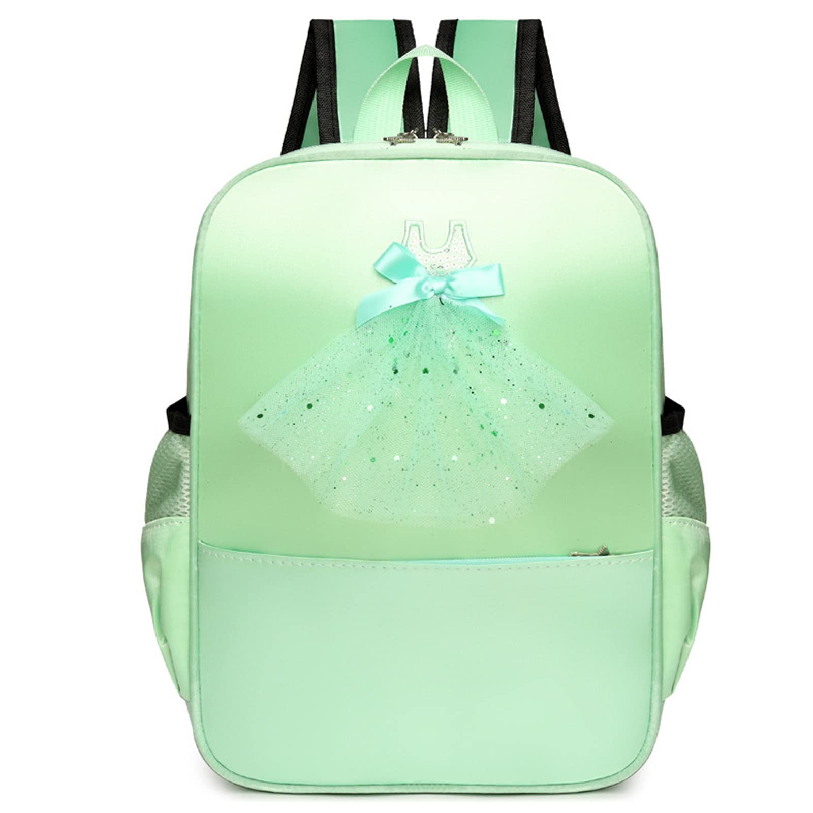 SEHXIM Cute Ballet Dance Backpack,Tutu Dress Dance Bag,Waterproof Bag Ballerina Duffle Bag Personalized dance bags Gym Bag. (Green)