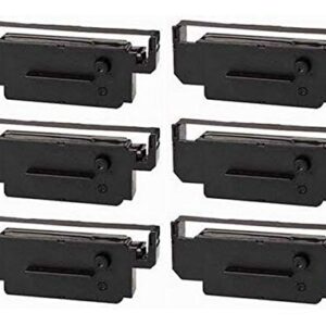 SuppliesMAX Compatible Replacement for Citizen iDP-3560/iDP-3570/iDP-3580/iDP-562 Black/Red P.O.S. Printer Ribbons (6/PK) (CIN011100RB)