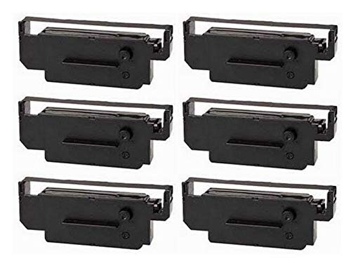 SuppliesMAX Compatible Replacement for Citizen iDP-3560/iDP-3570/iDP-3580/iDP-562 Black/Red P.O.S. Printer Ribbons (6/PK) (CIN011100RB)