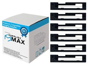 suppliesmax compatible replacement for citizen cbm-910/cbm-920/md-910/md-911/idp-3110/idp-3111 purple p.o.s. printer ribbons (6/pk) (85305)