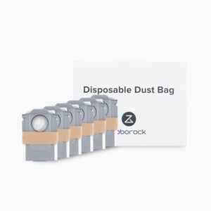 roborock 6 Packs Disposable Dust Bags for Q Revo, Qrevo S, S8 MaxV Ultra, S8 Max Ultra, Qrevo MaxV Qrevo Pro Robot Vacuum Cleaner, 2.7L Large Capacity