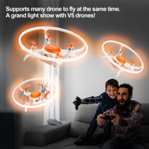 4DRC Mini Drone for Kids,Remote Control drone toys Hobby RC Quadcopter with Yellow&White LED Light,360 Flips, Altitude Hold,Headless Mode,Easy to fly Kids Gifts Toys for Boys and Girls