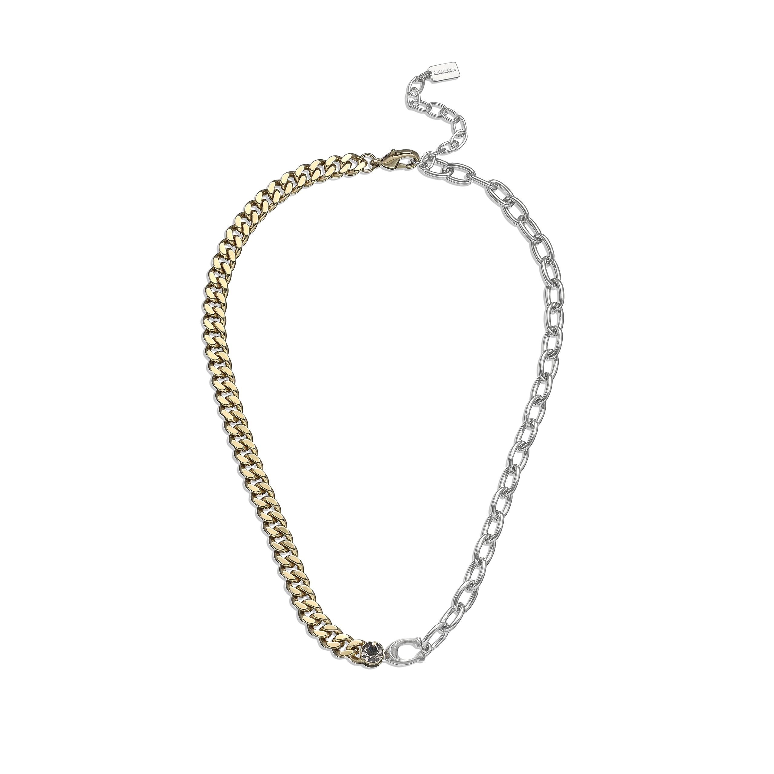 Coach Women's Signature Mixed Metals Chain Necklace