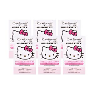 the crème shop hello kitty bye bye blackheads nose pore strips (set of 6)