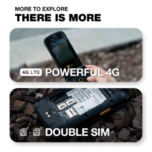 AGM M8 4G Rugged Flip Phone, Large Button Cell Phone for Seniors, Waterproof/Drop-Proof, SOS Side Key, Hearing Aid Compatible, Fast Dialing, 104dB Powerful Speaker, Big Keypad, Dual SIM, T-Mobile ONLY