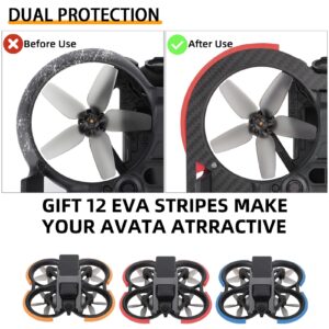 Avata Carbon Fiber Propeller Guard for DJI Avata FPV Drone Accessories Prop Blades Protective Bumper Protector Circle Anti-Collision Paddle