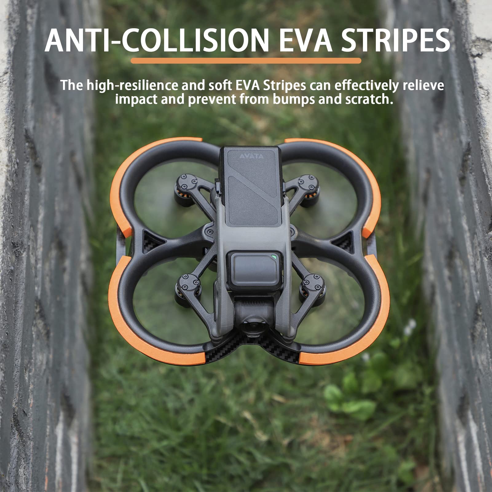 Avata Carbon Fiber Propeller Guard for DJI Avata FPV Drone Accessories Prop Blades Protective Bumper Protector Circle Anti-Collision Paddle