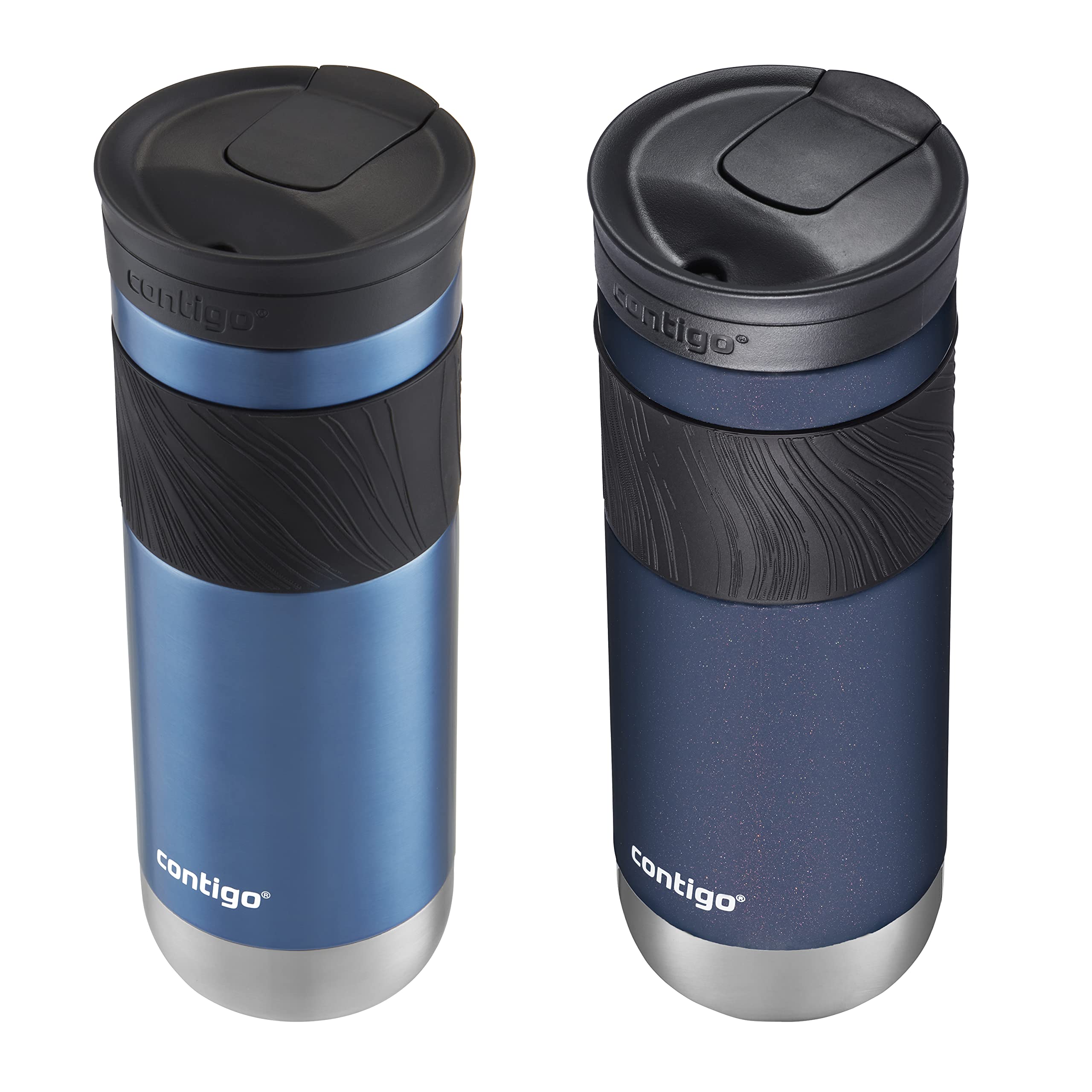 Contigo Stainless Steel Travel Mugs with Splash-Proof Lids (14oz & 20oz) | Keep Drinks Hot up to 7 Hours or Cold up to 18