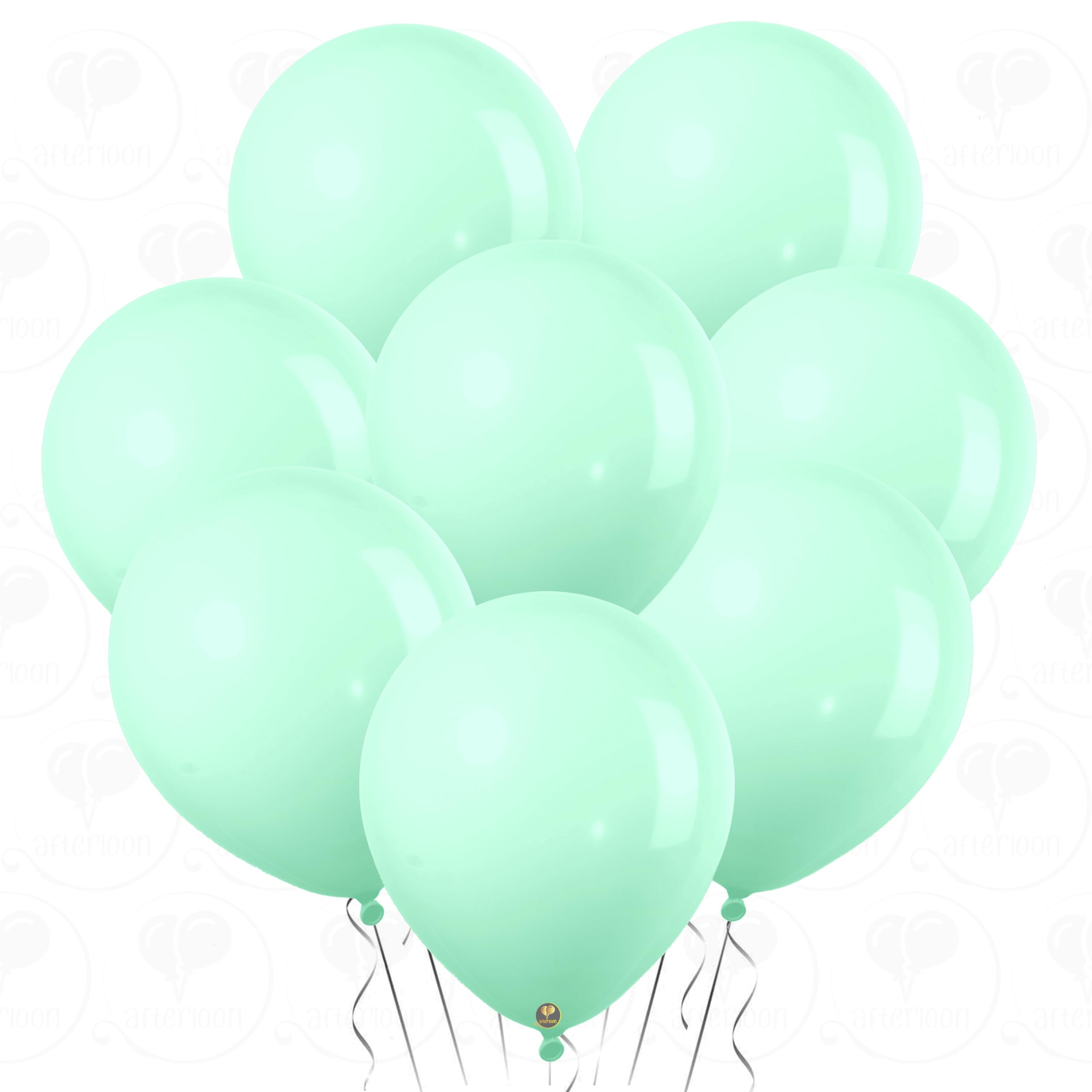 AFTERLOON® Biodegradable Mini Balloons 144 pcs Pastel Green 5 Inch, Matte Color Thickened Extra Strong Latex Helium Float, Baby Shower Gender Reveal Garland Wedding Birthday Party Decorations