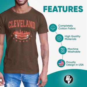 BROOKLYN VERTICAL Football Sports Fan T-Shirt Short Sleeve | Dallas, Green Bay, New England (as1, alpha, m, regular, regular, San Francisco)