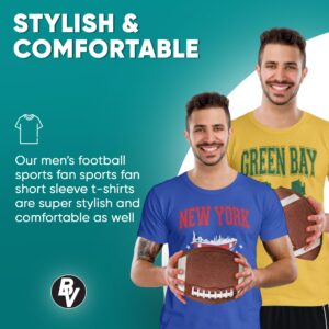 BROOKLYN VERTICAL Football Sports Fan T-Shirt Short Sleeve | Dallas, Green Bay, New England (as1, alpha, m, regular, regular, San Francisco)