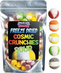 sour freeze dried candy - 4 ounce freeze dried sour cosmic crunchies viral candy - gourmet freeze dried sour candy - freeze dry candy dry freeze candy for all ages