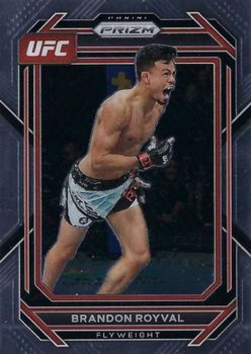 2023 Panini Prizm UFC #133 Brandon Royval Flyweight Vertical Official MMA Trading Card in Raw (NM or Better) Condition