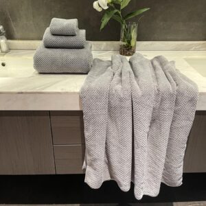 HVMS Oversized Bath Towels Extra Large 40x80 Inches Bath Sheets for Adults Super Soft Quick Dry Highly Absobent Microfiber Shower Towels (2 Piece, Grey)…