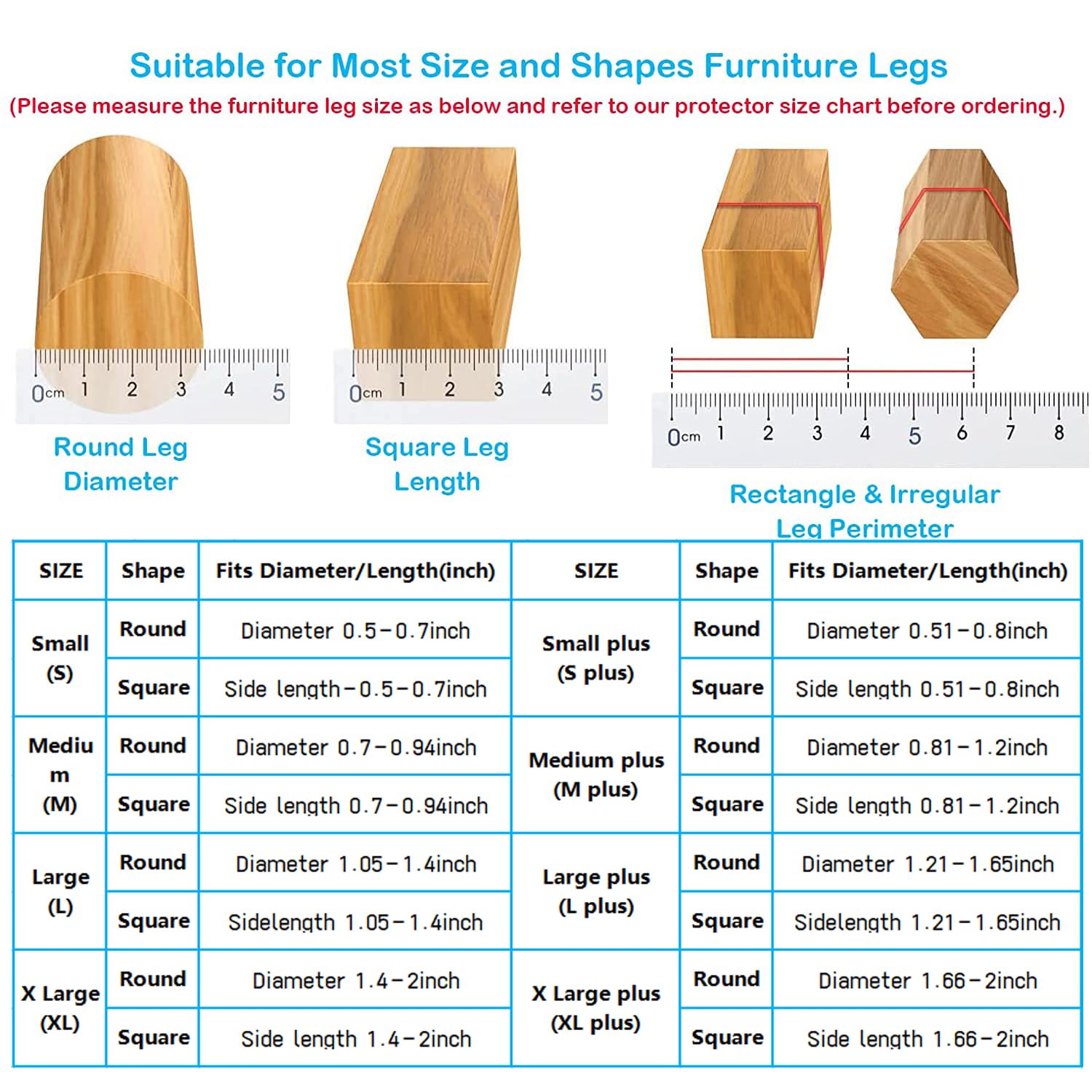 16 Pack Chair Leg Floor Protectors for Hardwood Floors, Round Rubber Furniture Sliders, 360°Felt Pad Bottom Wrapped Thickening Silicone Furniture Legs Caps Covers(Square,Clear-Brown-XL)