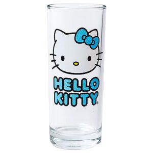 Silver Buffalo Sanrio Hello Kitty 4pc Tumbler Glass Set, 10 Ounces