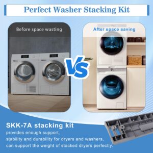 Upgraded SKK-7A Laundry Stacking Kit Replacement Fit for Samsung 27 Inch Front Load Washers and Dryers Stacking Kit Replaces SKK-7A SKK-8K SK-5A SK-5AXAA