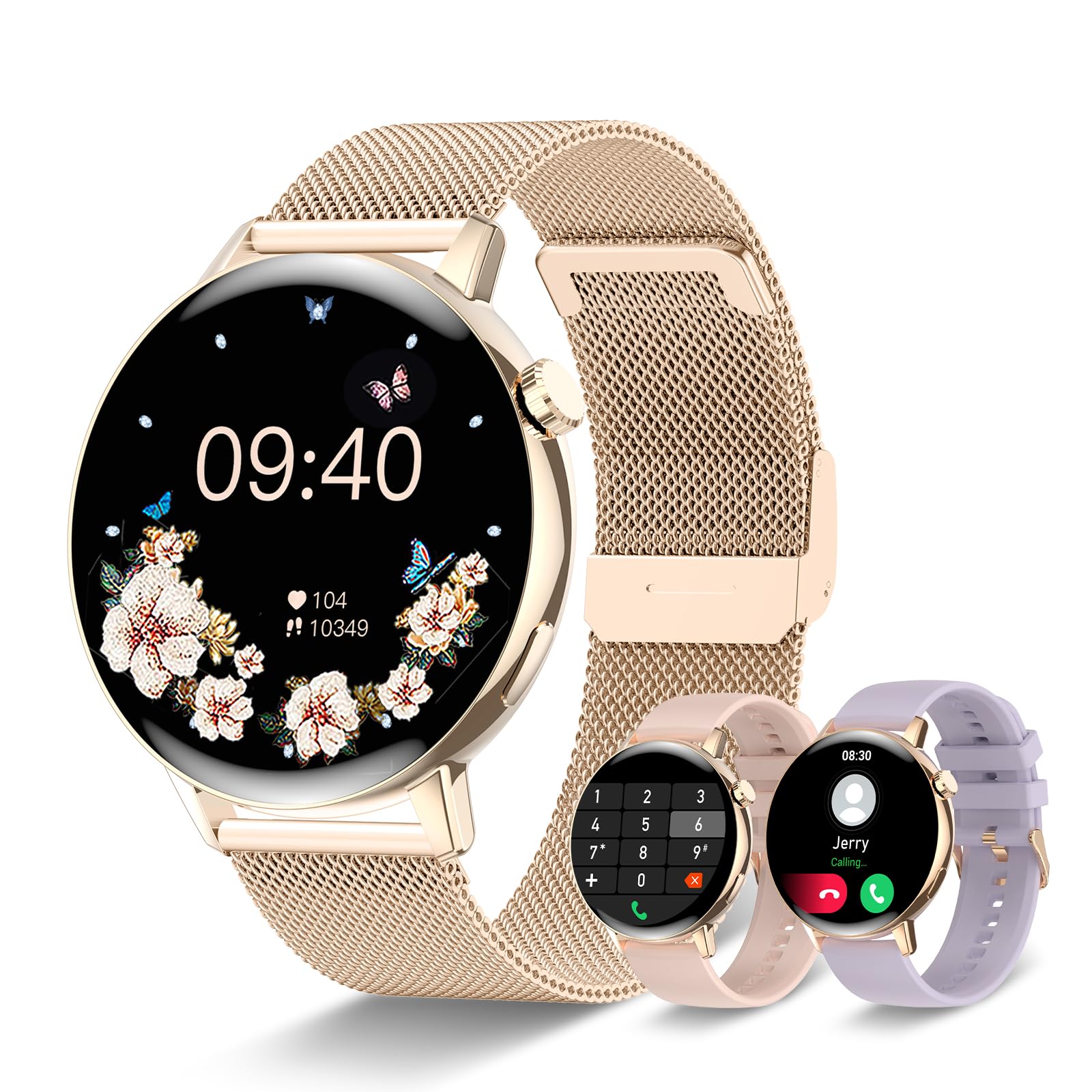 Smart Watch for Women (Make/Answer Call),1.32"HD Screen Smartwatch for Android and iOS Phones Compatible,Fitness Tracker with Heart Rate Sleep Monitor AI Voice digital Waterproof Watch for Women.