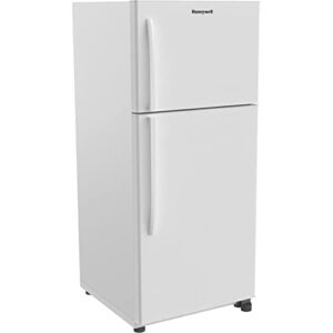 honeywell h18tfw top freezer refrigerator, white