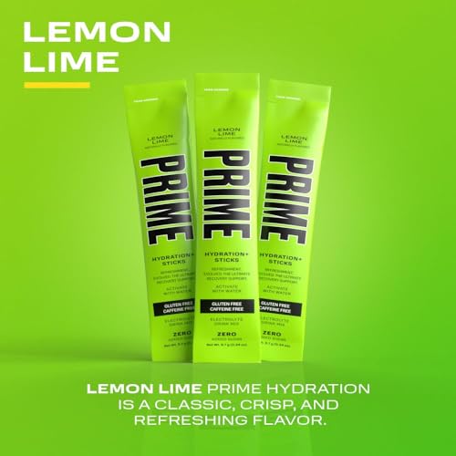 PRIME HYDRATION+ Sticks VARIETY PACK | Hydration Powder Single Serve Sticks | Electrolyte Powder On The Go | Low Sugar | Caffeine-Free | Vegan | 20 Sticks