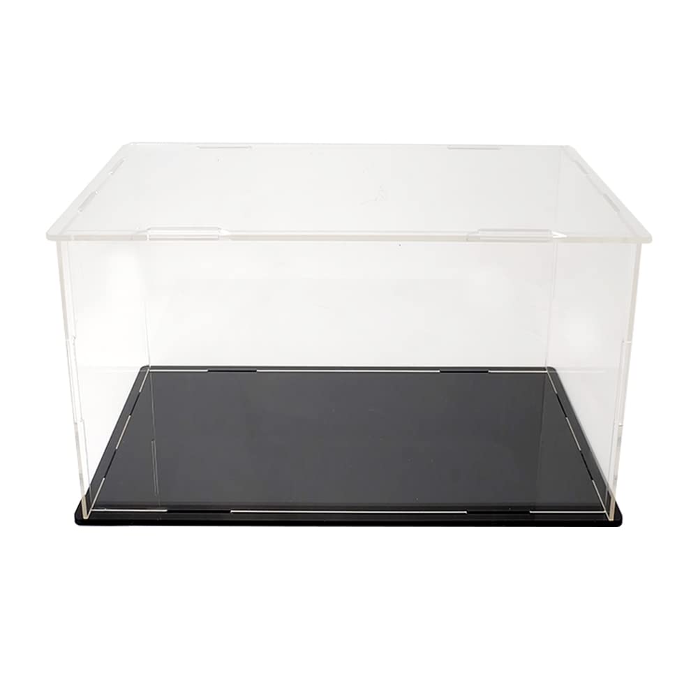 kivcmds Clear Acrylic Display Case for 1:18 Scale Model Cars,Self-Assembly,Countertop Cube Showcase Storage for Collectibles Toy