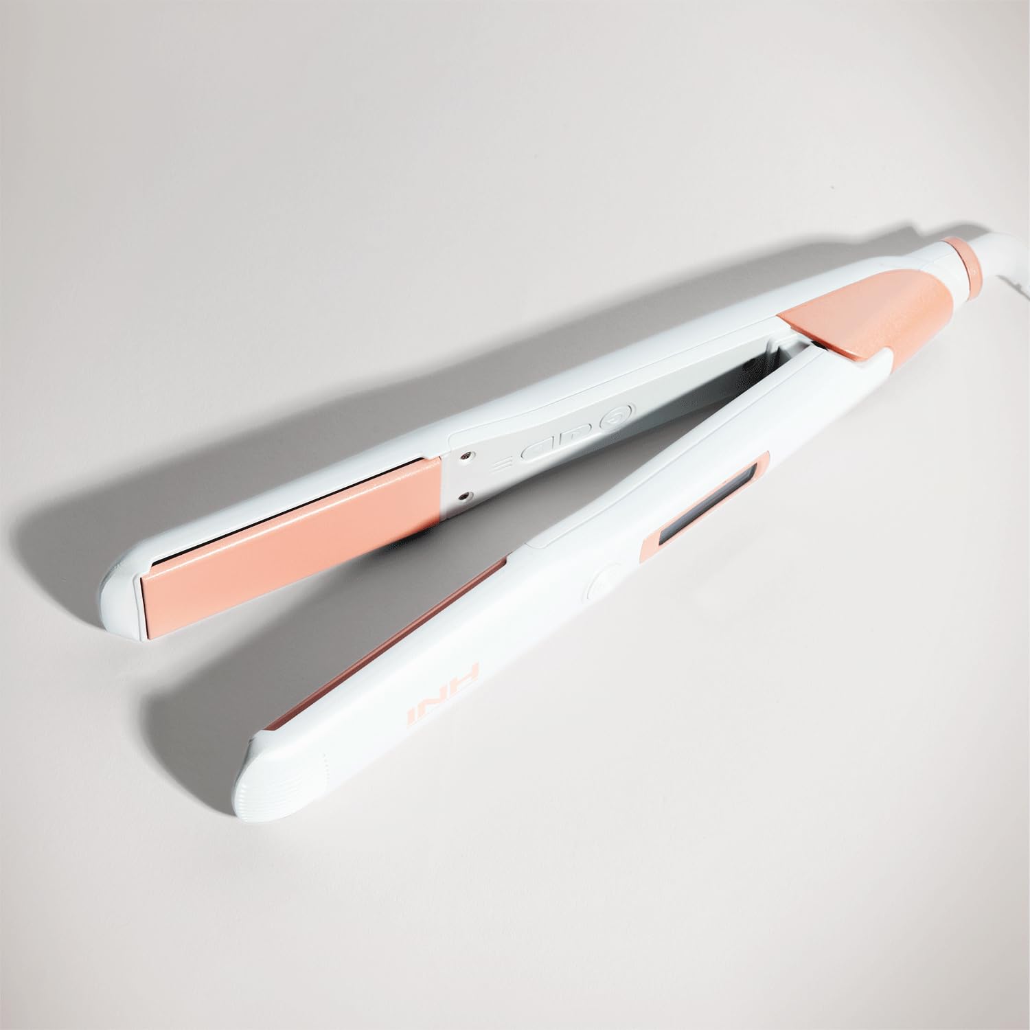 INH Digital Nano Flat Iron | One Pass Hair Straightener With 1.25” Tug-Free Floating Plates, Heats Up To 450 Degrees | 360 Tangle-Free Cord, Travel-Friendly Worldwide Voltage, Smart Automatic Shut Off