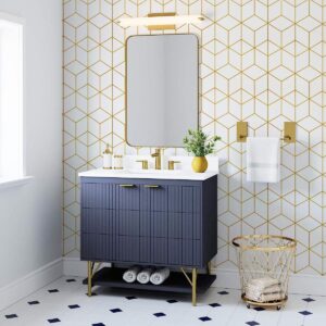 Peel and Stick Wallpaper Gold and White Contact Paper Geometric Wallpaper Self Adhesive Removable Wallpaper for Walls Covering Vinyl Rolls 118"x17.7"