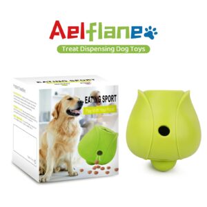 Aelflane Treat Dispensing Dog Toys for Small Dogs,Dog Puzzle Toy,Chew Toy for Dogs, Petals Dog Balls Treat Dispensing Dog Toys