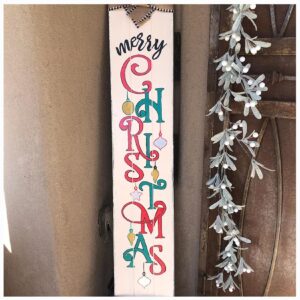 12 Pcs Christmas Stencils for Painting on Wood Porch Sign, Large Believe Merry Christmas Stencil Holiday Nativity Painting Stencils for Wood Sign DIY Crafts Canvas Fabrics (12pcs Porch christmas)