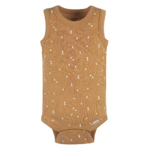 Gerber Baby Boys Multi-Pack Sleeveless Onesies Bodysuit Green Stars 12 Months