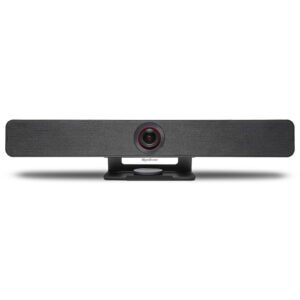 wyrestorm conference room camera system 120° fov 4k webcam with auto framing, presenter/speaker tracking, video bar 3.5mm audio out dual stereo speakers, cascaded mics up to 3 times for various room